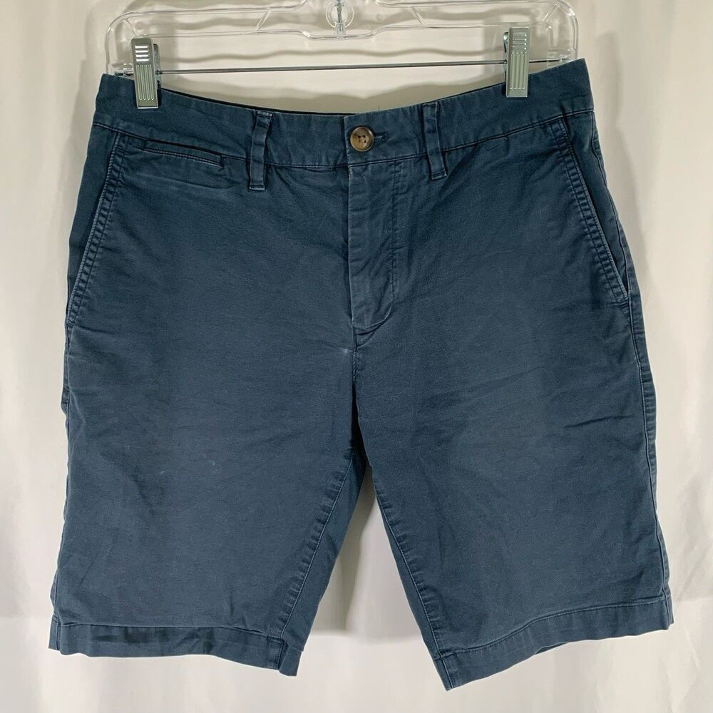 Bonobos Shorts Men's 29 Blue Chino Slim 9" Inseam 5 Pocket Cotton Blend